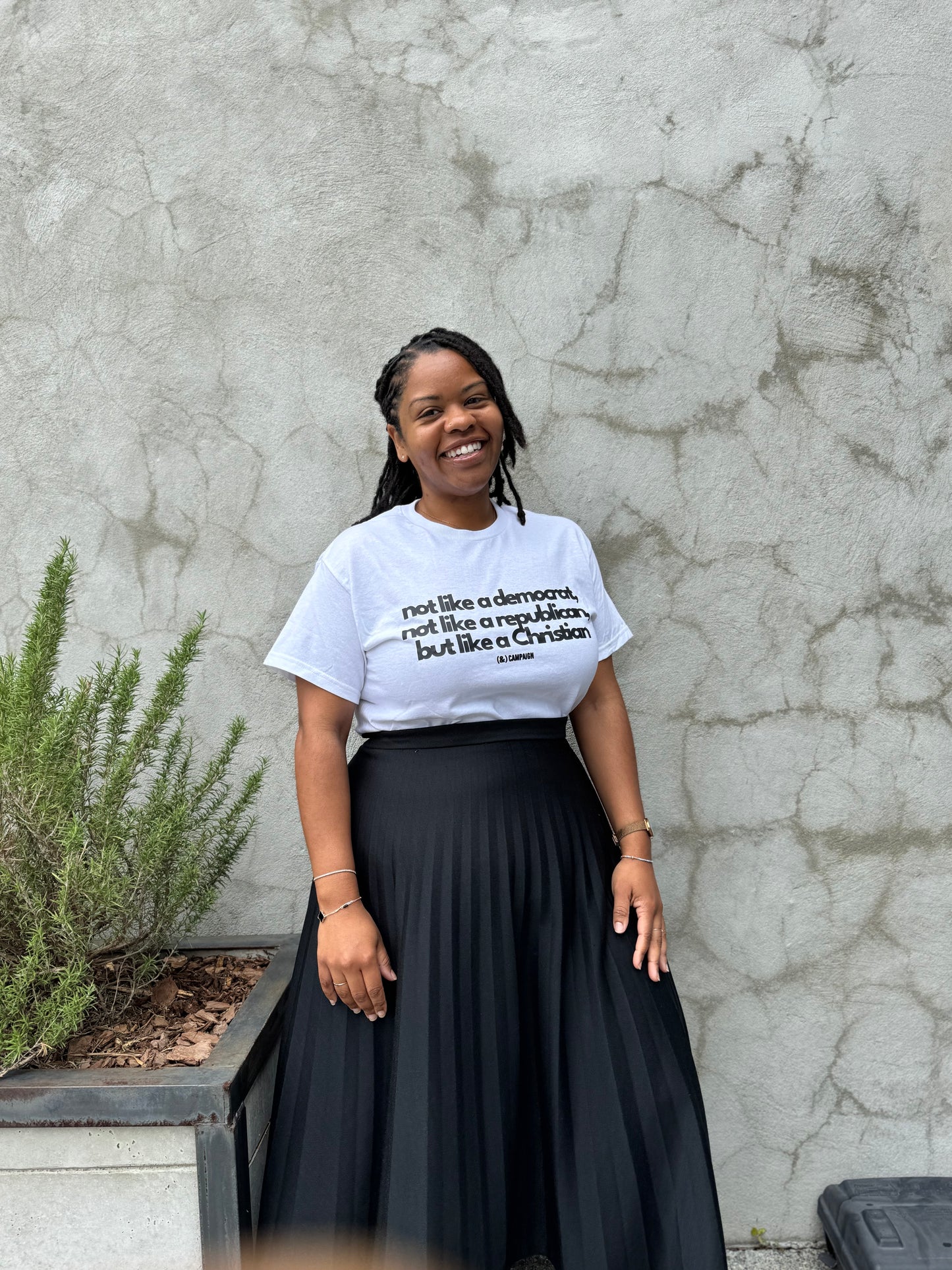 Not Like A...white Tee