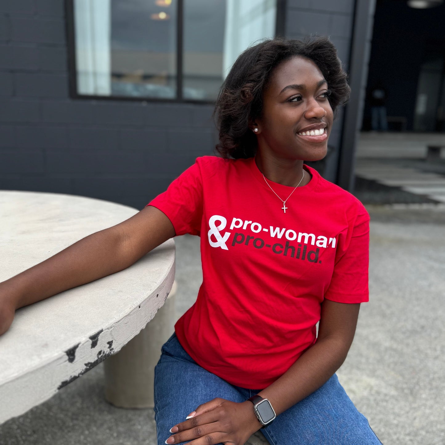 Pro- Woman, Pro-Child (red)