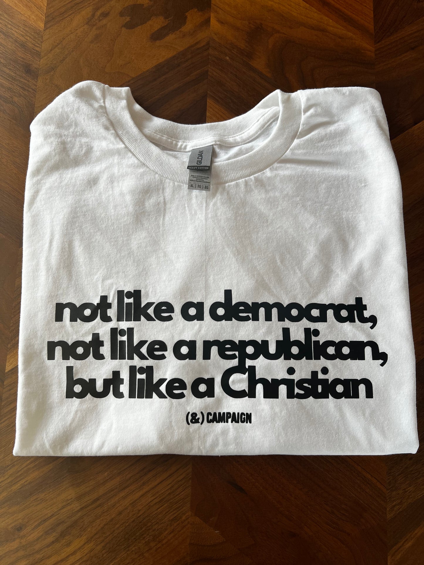 Not Like A...white Tee